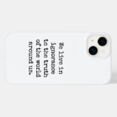 Coque Pour iPhone 14 Live In Ignorance coque iphone (Verso (horizontal))