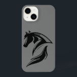 Coque Pour iPhone 14 Logo Black Horse Graphisme Art Equestrian<br><div class="desc">Logo Black Horse Graphisme Art Equestrian</div>