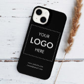 Coque Pour iPhone 14 Logo Professionnel Noir simple