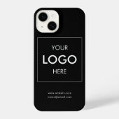 Coque Pour iPhone 14 Logo Professionnel Noir simple (Verso)