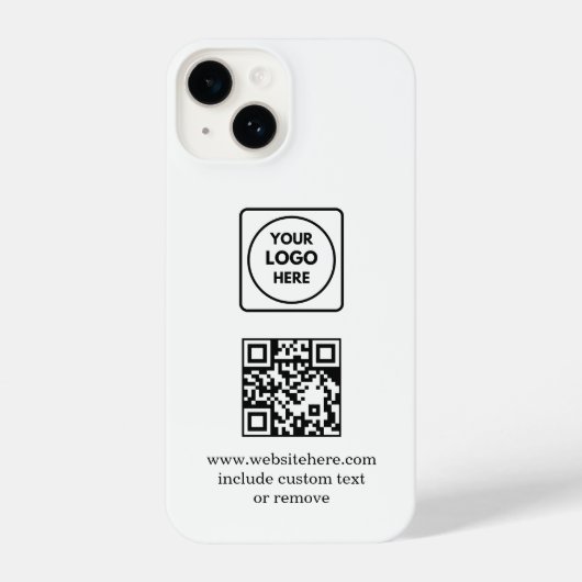 Coque Pour iPhone 14 Logo QR Code Business Promo iphone case (Verso)