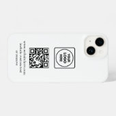 Coque Pour iPhone 14 Logo QR Code Business Promo iphone case (Verso Horizontal)