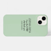 Coque Pour iPhone 14 Lord Who Heals Light Green Simple Christian (Verso Horizontal)