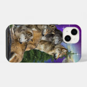 Coque Pour iPhone 14 Loup (Verso Horizontal)