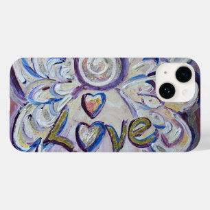 Coque Pour iPhone 14 Love Angel Word Art coque iphone personnalisé