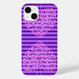 Coque Pour iPhone 14 Love Tree Purple coque iphone de coeur