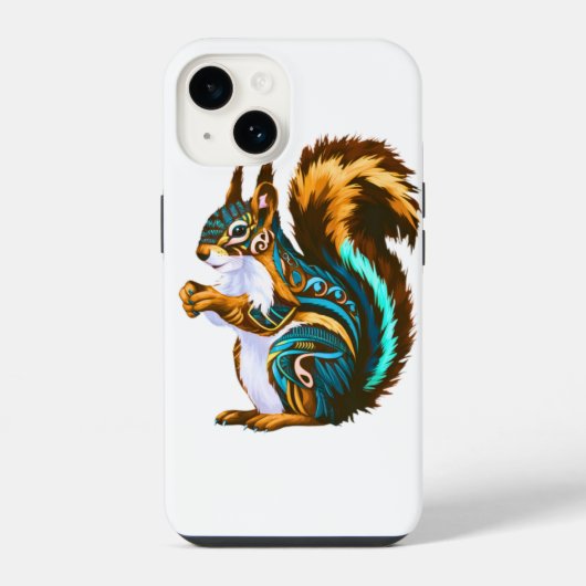 Coque Pour iPhone 14 LovelySquirrel (Verso)