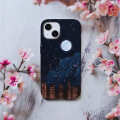 Coque Pour iPhone 14 Lune, Empire State Night Sky | Coque iPhone 14 |