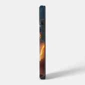 Coque Pour iPhone 14 Lutte contre la foudre du dragon (Côté gauche)