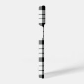 Coque Pour iPhone 14 MacFarlane tartan noir blanc plaid (Côté droit)