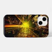 Coque Pour iPhone 14 Machu Picchu Illusion d'optique 3D Fractale (Verso Horizontal)