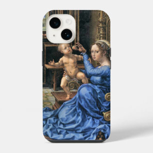 Coque Pour iPhone 14 Madone flamande et enfant du XVe siècle