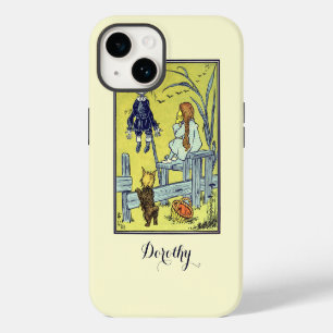Coque Pour iPhone 14 Mage de l'Oz vintage, Dorothy Toto rencontre l'épo