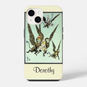 Coque Pour iPhone 14 Mage de l'Oz vintage, singes volants avec Dorothy