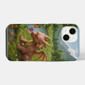 Coque Pour iPhone 14 Magical Dragon Garden iPhone 14 Case – Whimsical F (Verso Horizontal)