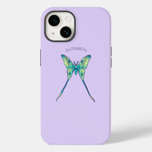 Coque Pour iPhone 14 Magie de la lune papillon - Amoureux de papillon v