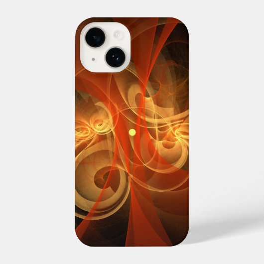Coque Pour iPhone 14 Magie du matin Art Abstrait (Verso)