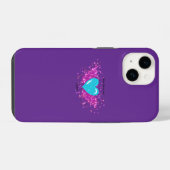Coque Pour iPhone 14 Magie violette (Verso Horizontal)