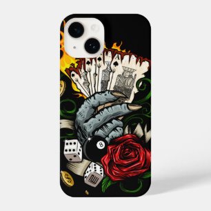 Coque Pour iPhone 14 Main Des Cartes