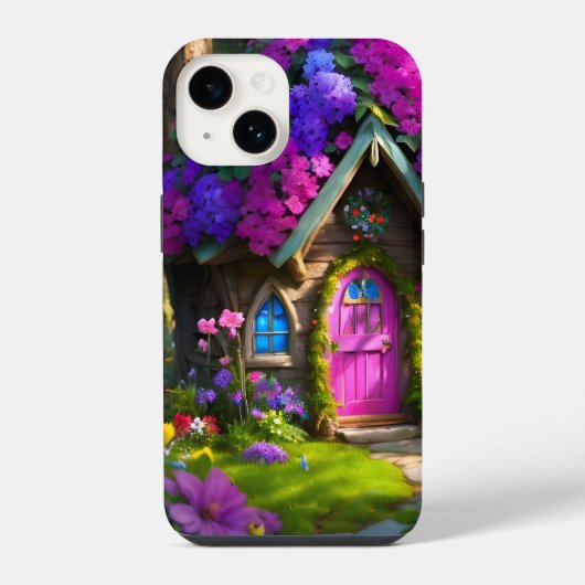 Coque Pour iPhone 14 Maison de Fée (Verso)