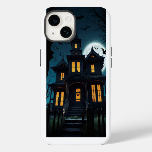 Coque Pour iPhone 14 Maison hantée et chauves-souris