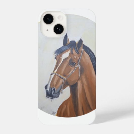 Coque Pour iPhone 14 Majestic Horse Portrait T-Shirt (Verso)