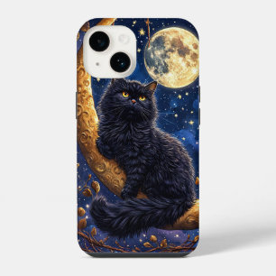 Coque Pour iPhone 14 Majestueux chat noir au repos