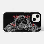 Coque Pour iPhone 14 Maman Vampire (Verso Horizontal)