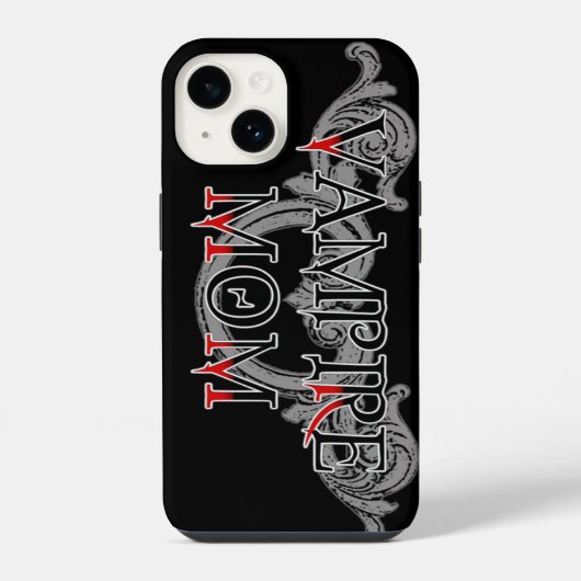 Coque Pour iPhone 14 Maman Vampire (Verso)