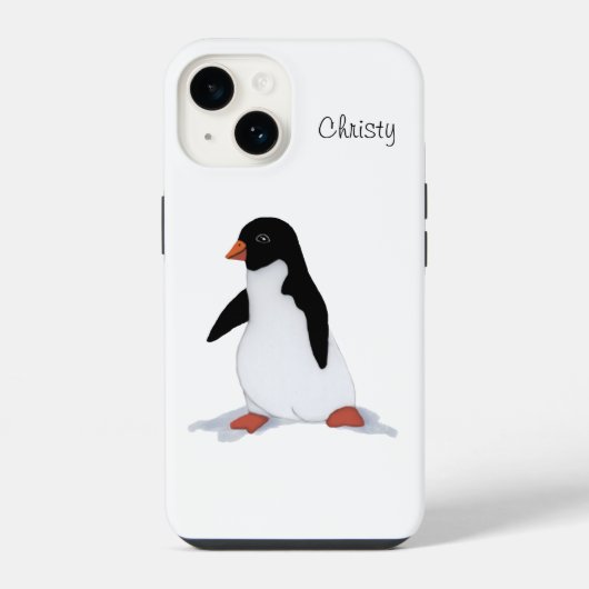 Coque Pour iPhone 14 Manchot (Verso)