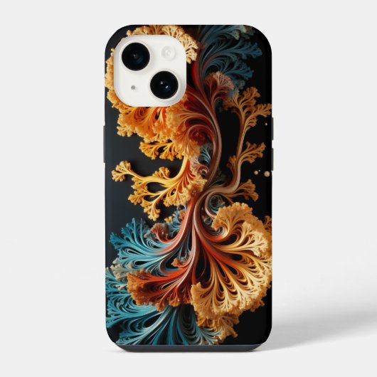 Coque Pour iPhone 14 Mandelbrot Fractal Julia Set (Verso)