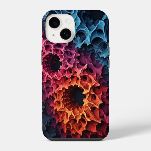 Coque Pour iPhone 14 Mandelbrot Fractal Julia Set (Verso)