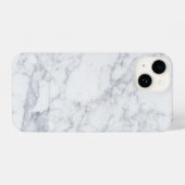 Coque Pour iPhone 14 Marbre blanc (Verso Horizontal)