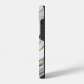 Coque Pour iPhone 14 Marbre blanc et or élégant (Côté gauche)