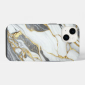 Coque Pour iPhone 14 Marbre blanc et or élégant (Verso Horizontal)