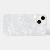Coque Pour iPhone 14 Marbre blanc Plâtre Stucco Gypsum Texture (Verso Horizontal)