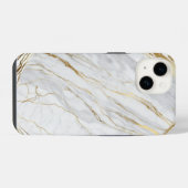 Coque Pour iPhone 14 marbre doré  (Verso Horizontal)