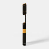 Coque Pour iPhone 14 Marbre noir et ruban (Côté droit)