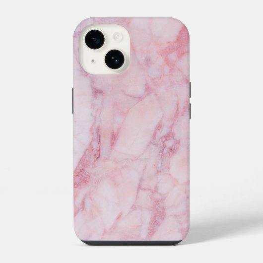 Coque Pour iPhone 14 Marbre rose (Verso)