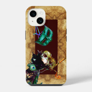 Coque Pour iPhone 14 MARDI GRAS MASQUERADE parchemin