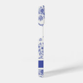 Coque Pour iPhone 14 Marine Bleu papillon Toile iPhone 14 Coque (Côté droit)