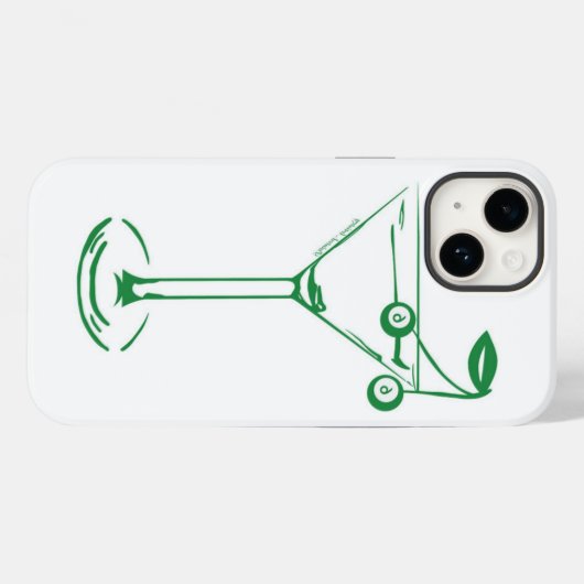 Coque Pour iPhone 14 Martini Iphone 13 Coque (Verso (horizontal))