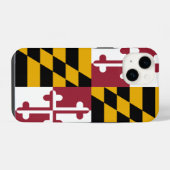Coque Pour iPhone 14 Maryland Drapeau Mate iPhone 14 Coque (Verso Horizontal)
