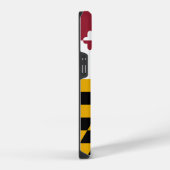 Coque Pour iPhone 14 Maryland Drapeau Mate iPhone 14 Coque (Côté droit)