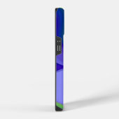 Coque Pour iPhone 14 Mauvais Œil, Abstrait 3D en vert bleu violet (Côté droit)