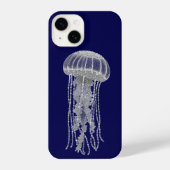 Coque Pour iPhone 14 Méduse céleste Art à points Paysage de rêve Esthét (Verso)