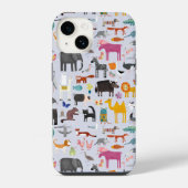 Coque Pour iPhone 14 Ménagerie animale (Verso)