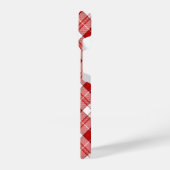 Coque Pour iPhone 14 Menzies tartan rouge blanc plaid (Côté gauche)