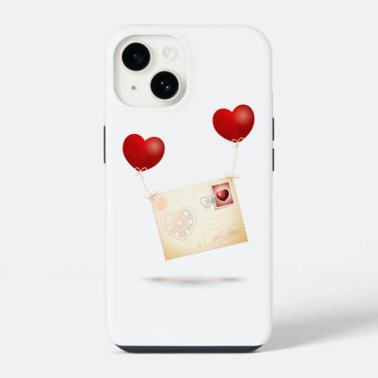 Coque Pour iPhone 14 Message d'amour (Verso)