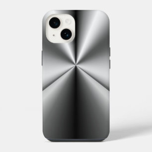 Coque Pour iPhone 14 Métal Brossé Tuck and Roll